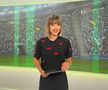 Prezentă pe Arena Națională » Prezentatoarea TV nu a ratat România - Belarus: „Îmi place Edi Iordănescu”