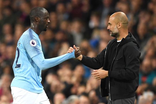 Yaya Toure, alături de Pep Guardiola // foto: Guliver/gettyimages