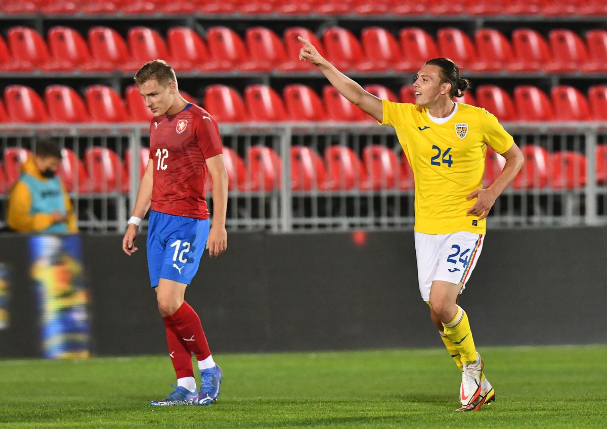 „Perla” lui Hagi, gol senzațional în România U20 - Cehia U20! A doua victorie din istorie pentru naționala lui Lobonț