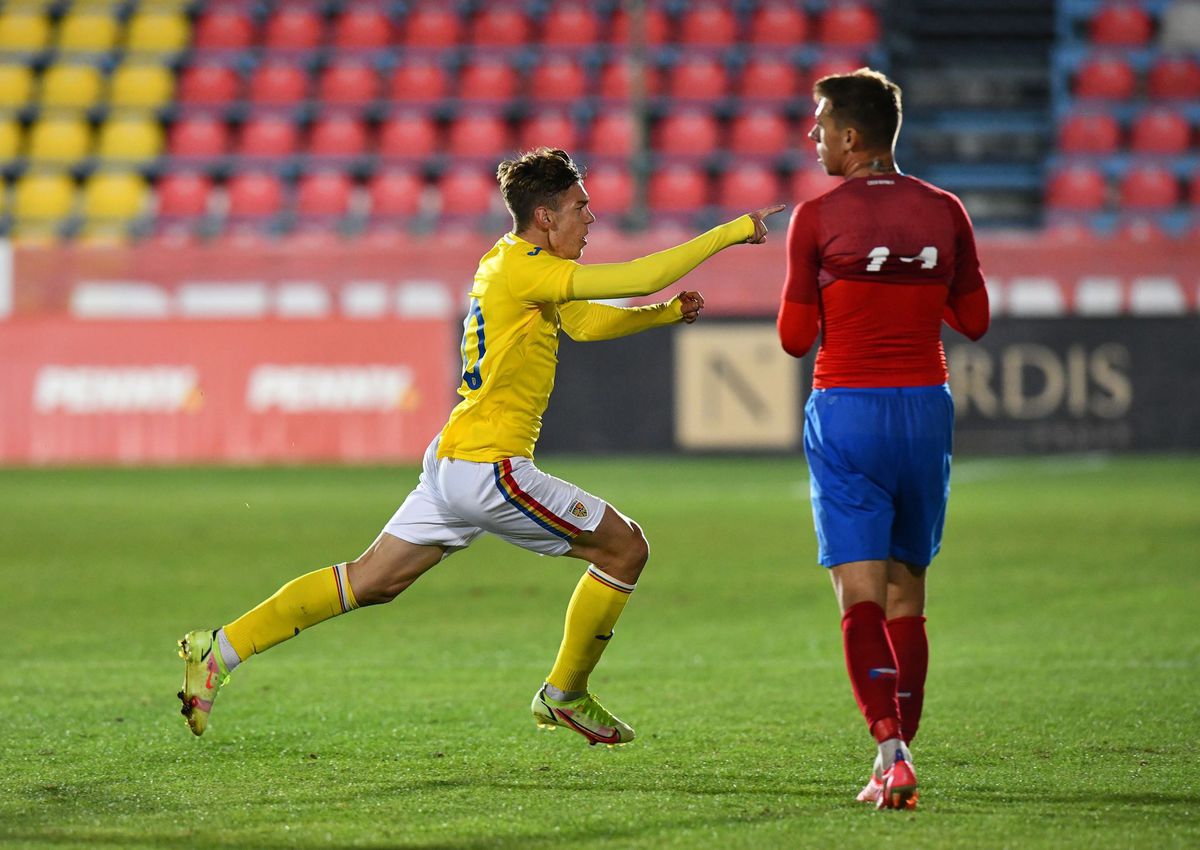 „Perla” lui Hagi, gol senzațional în România U20 - Cehia U20! A doua victorie din istorie pentru naționala lui Lobonț