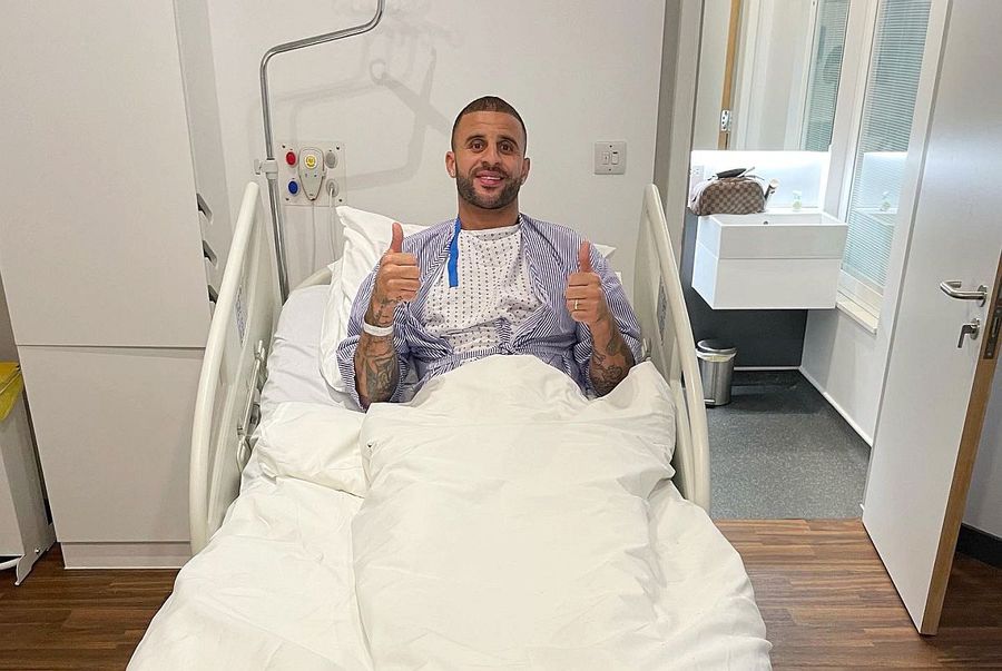 Kyle Walker, Foto: Twitter Un star de la Manchester City ar putea rata Campionatul Mondial! Mesajul vedetei pentru fani + Imagine din spital