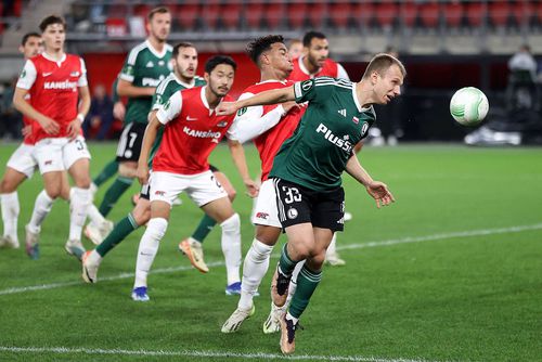 Scandalul la finalul meciului Alkmaar - Legia. Foto: Imago Images