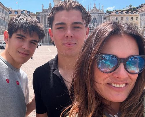 Alena Seredova, ex-Buffon, alături de cei doi băieți ai săi, Louis Thomas și David Lee