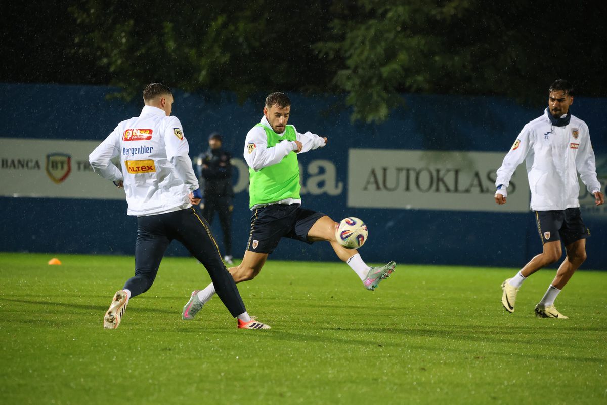 Imagini de la antrenamentul naționalei 7 octombrie