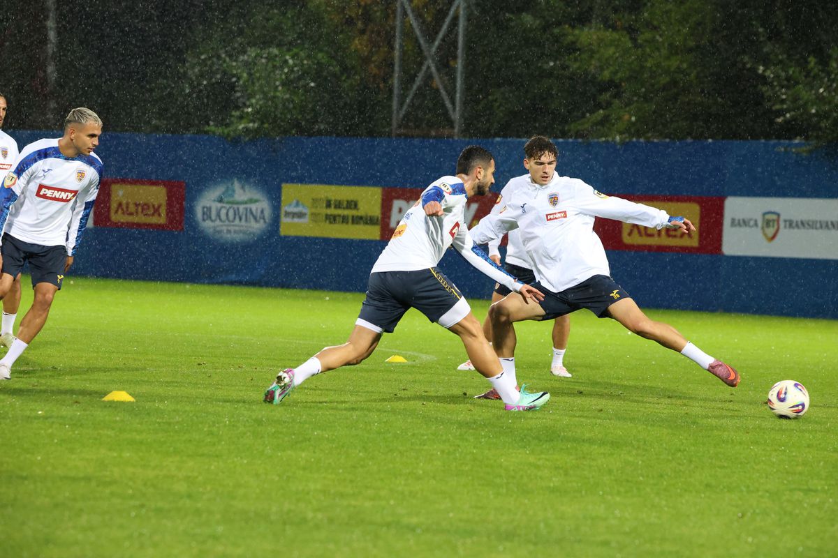 Imagini de la antrenamentul naționalei 7 octombrie