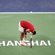 Novak Djokovic - „sferturi” la Shanghai în condiții dificile Foto: Guliver/GettyImages