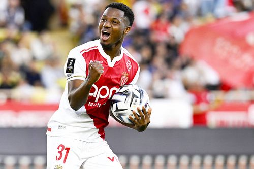 Ansu Fati, sărbătorind un gol la Monaco // foto: Imago Images