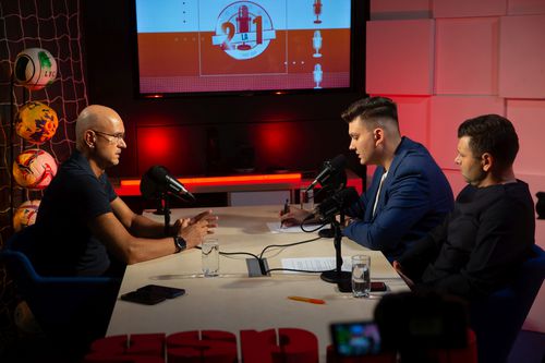 Orlando Nicoară la podcastul GSP „2 la 1”, foto: Ionuț Iordache (GSP.ro)