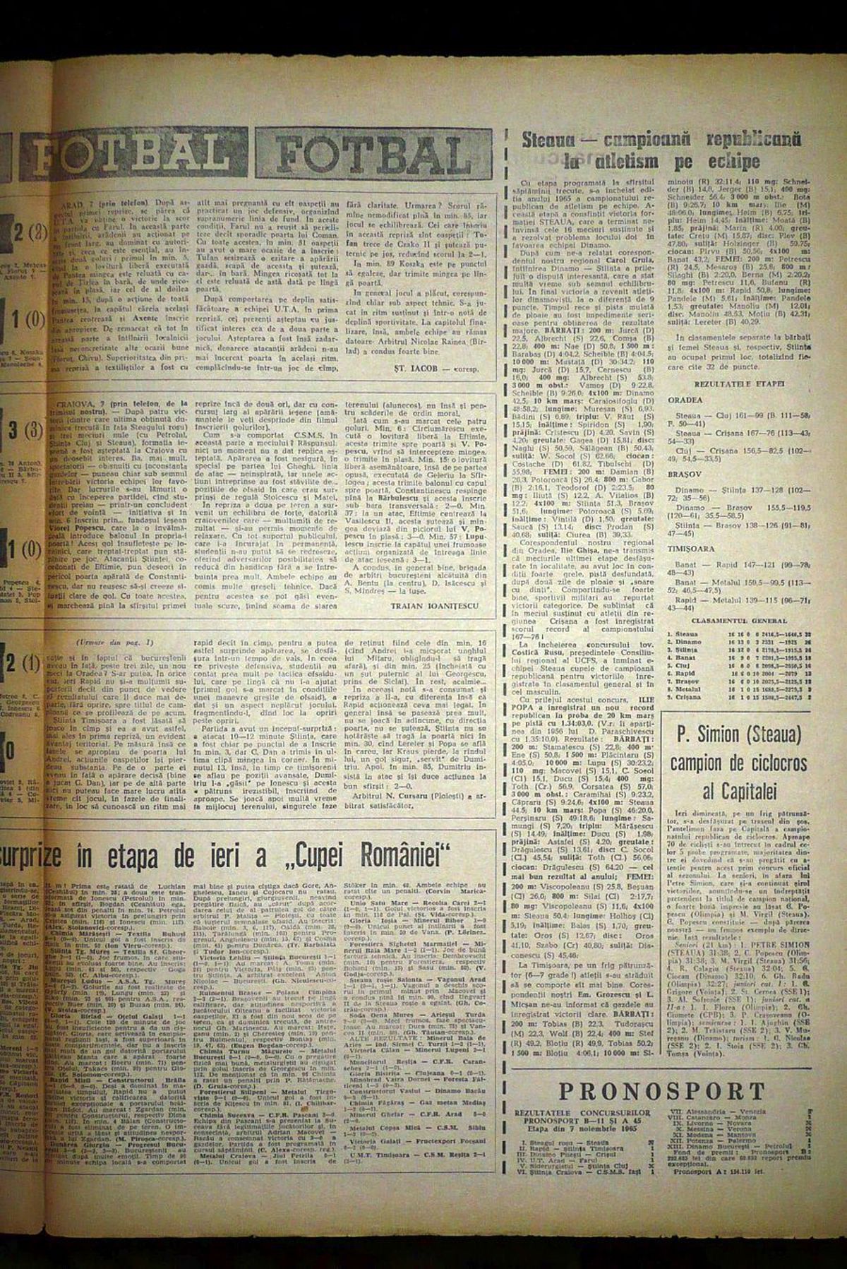 RETRO GSP » Jumătate de veac de la debutul celui mai mare arbitru român: „Am 17 inovații aplicate. După meciuri, trebuia să fac rost de butelie, de alimente, să îmi ajut familia”