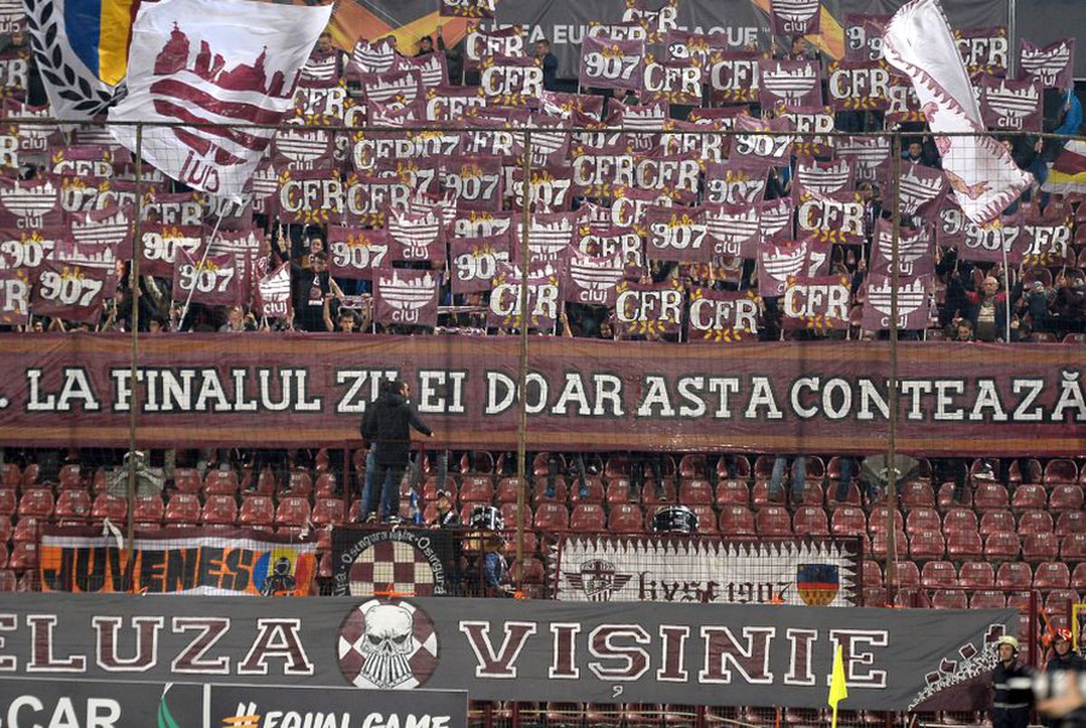 CFR CLUJ - RENNES // FOTO + VIDEO Atmosferă superbă în Gruia! 10.000 de fani clujeni alături de campioană în bătălia pentru primăvara Europa League