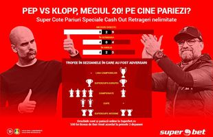 Pep versus Klopp! Superduel și Superpremii de 100.000 lei în competiția de pronosticuri!