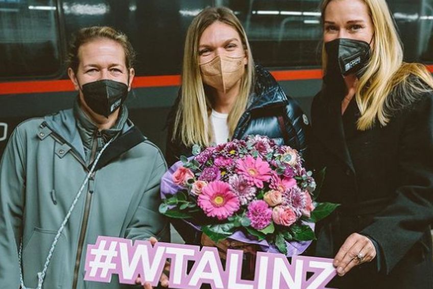 Simona Halep a avut parte de o primire de gală la Linz / Sursă foto: Alex Scheuber, Instagram WTA Linz