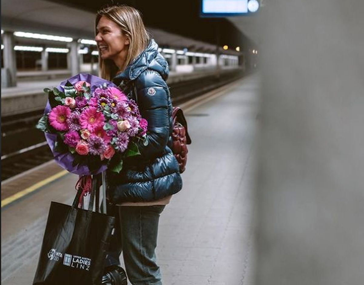 Simona Halep, primire de gală la Linz! Barbara Schett și directoarea turneului au așteptat-o în gară