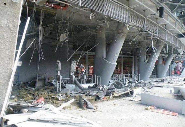 Donbass Arena din Donețk, lovită de obuze