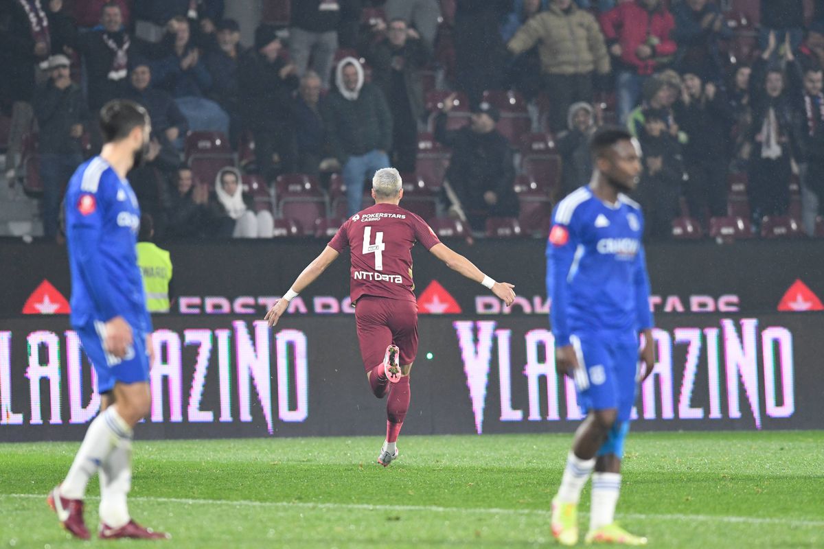 CFR Cluj trece de FCU Craiova și îi suflă în ceafă Rapidului! Cifre incredibile pentru Deac în Liga 1