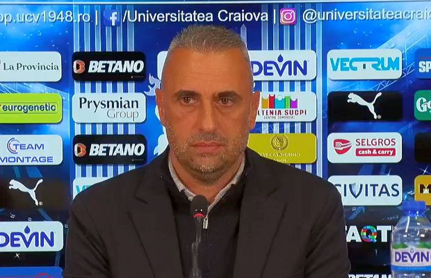 Ivaylo Petev a fost prezentat de patronul Mihai Rotaru la Universitatea: „E timp pentru titlu. Nu e cel mai important acum””