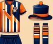Luton - noul tricou este format din mai multe dungi în culorile clubului. Două din ele sunt așezate pe diagonală. Detaliul interesant este pălăria, o aluzie la porecla echipei.