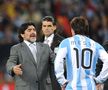 Alejandro Mancuso (spate), alături zeii Argentinei: Diego Maradona și Lionel Messi. Foto: Imago Images