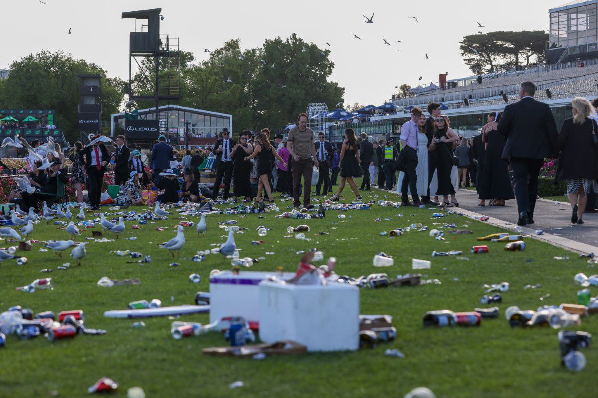 „Măcel la beție” » Peste 85.000 de oameni au făcut haos la cea mai importantă cursă de cai din țară