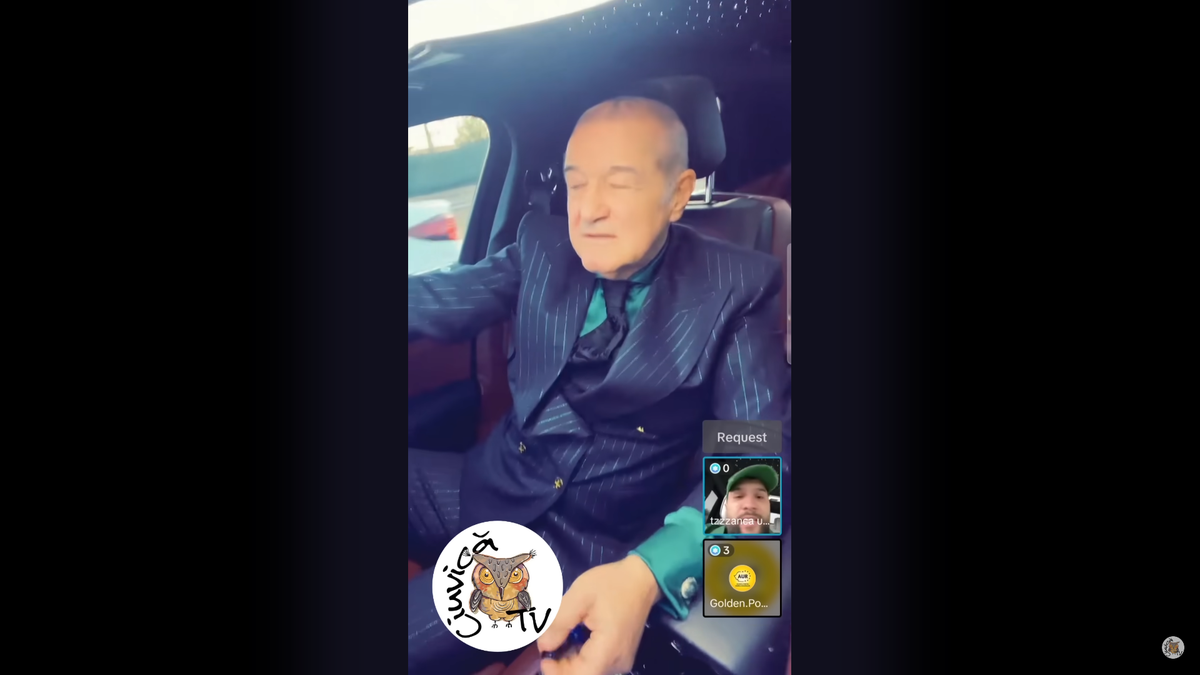 VIRAL! Aflat la volan, Gigi Becali a intrat în direct pe TikTok cu celebrul manelist: „Ești cu drogurile?”