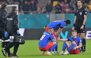 Lovitură pentru FCSB înainte de meciul cu UTA » Titularul a ieșit accidentat din antrenament