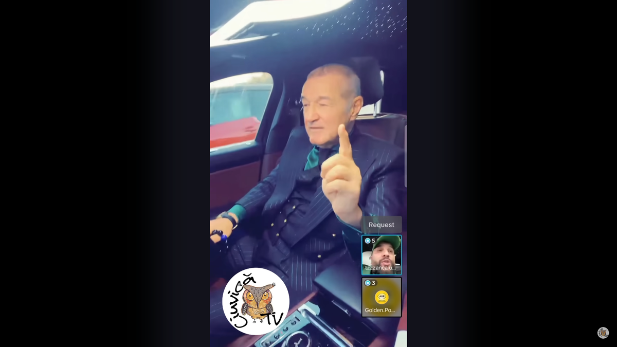 VIRAL! Aflat la volan, Gigi Becali a intrat în direct pe TikTok cu celebrul manelist: „Ești cu drogurile?”