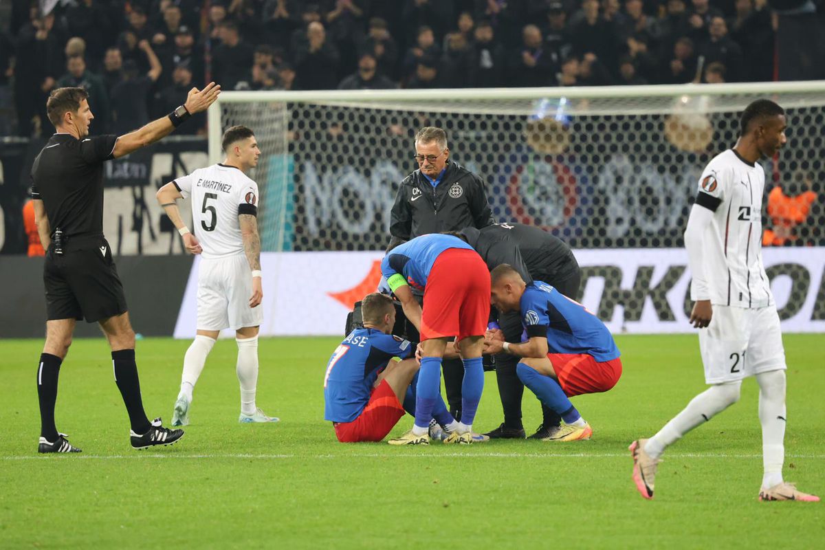 Florin Tănase, accidentat în FCSB - Midtjylland