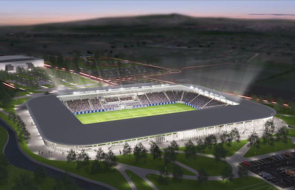 Stadion de 64 de milioane de euro, cu bustul fostului patron din Liga 1 la intrare: „Pas uriaș pentru stadionul Unirea!”