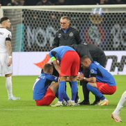 Florin Tănase, accidentat în FCSB - Midtjylland/ FOTO Ionuț Iordache (GSP)