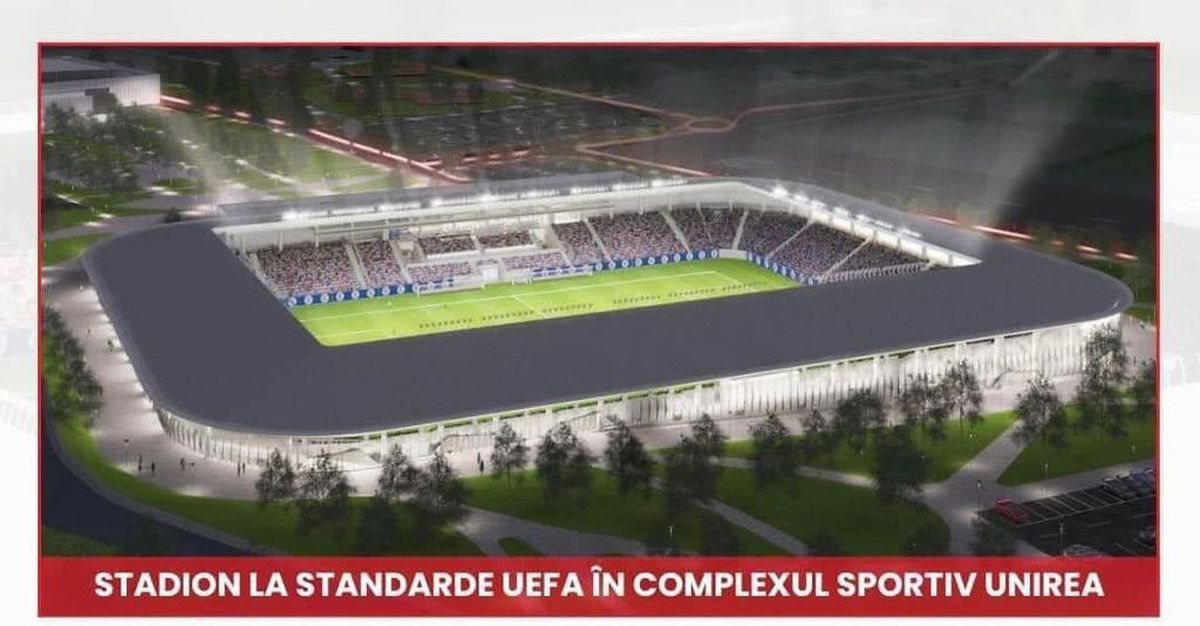 Proiectul stadionului din Bistrița