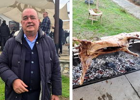 Gigi Nețoiu și-a anunțat în Oltenia candidatura la Primăria București » Eveniment cu lăutari și berbecuți la proțap