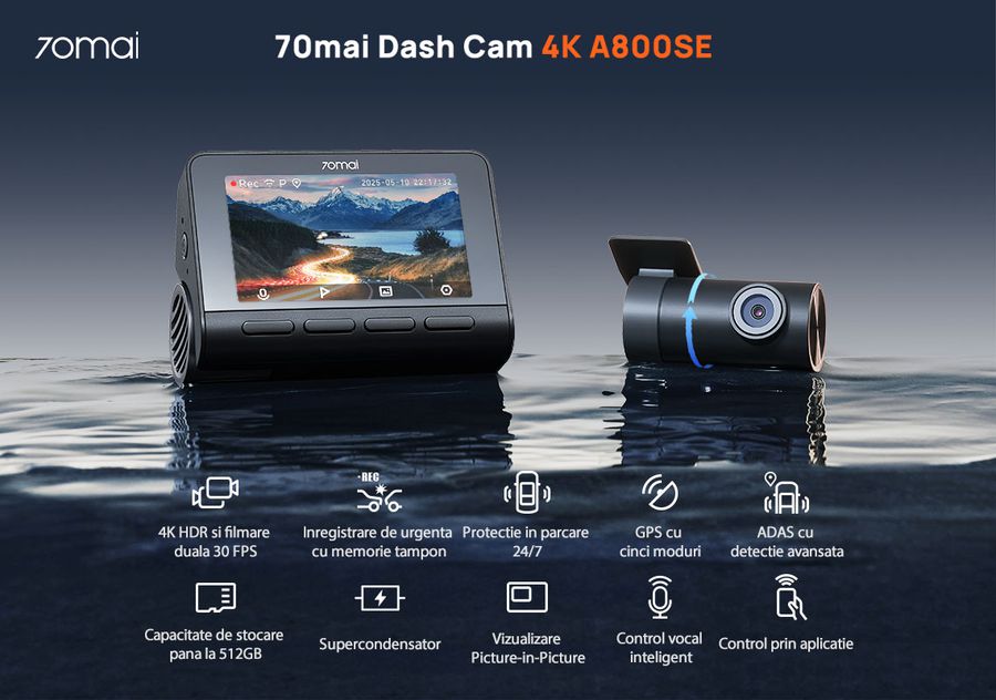 Black Friday - Camerele auto 70mai- siguranță maximă la volan, la cele mai mici prețuri din an