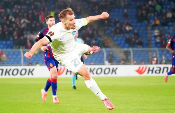 Reușita lui Darius Olaru, votată golul zilei în Europa League!