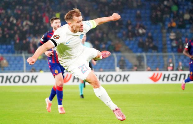 Reușita lui Darius Olaru, votată golul zilei în Europa League!