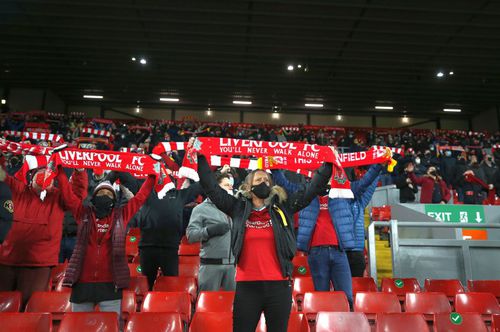 2.000 de fani au asistat din tribune la Liverpool - Wolverhampton // foto: Guliver/gettyimages