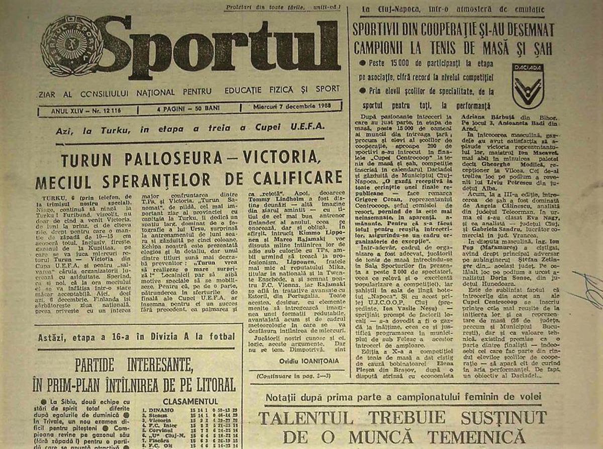 RETRO GSP. 32 de ani de când Victoria se califica în primăvara europeană. Ce prime gigantice au încasat elevii lui Halagian?