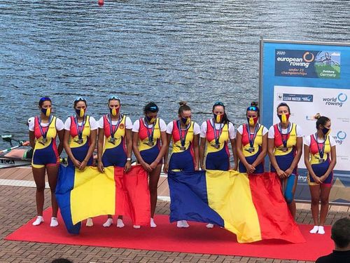 Campioane europene, fetele din barca de 8 plus 1 pregătesc calificarea la Tokyo FOTO World Rowing