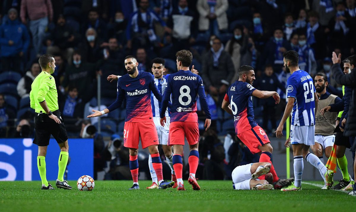 Încăierare generală în FC Porto - Atletico Madrid » De la ce a pornit și câte „roșii” au fost arătate