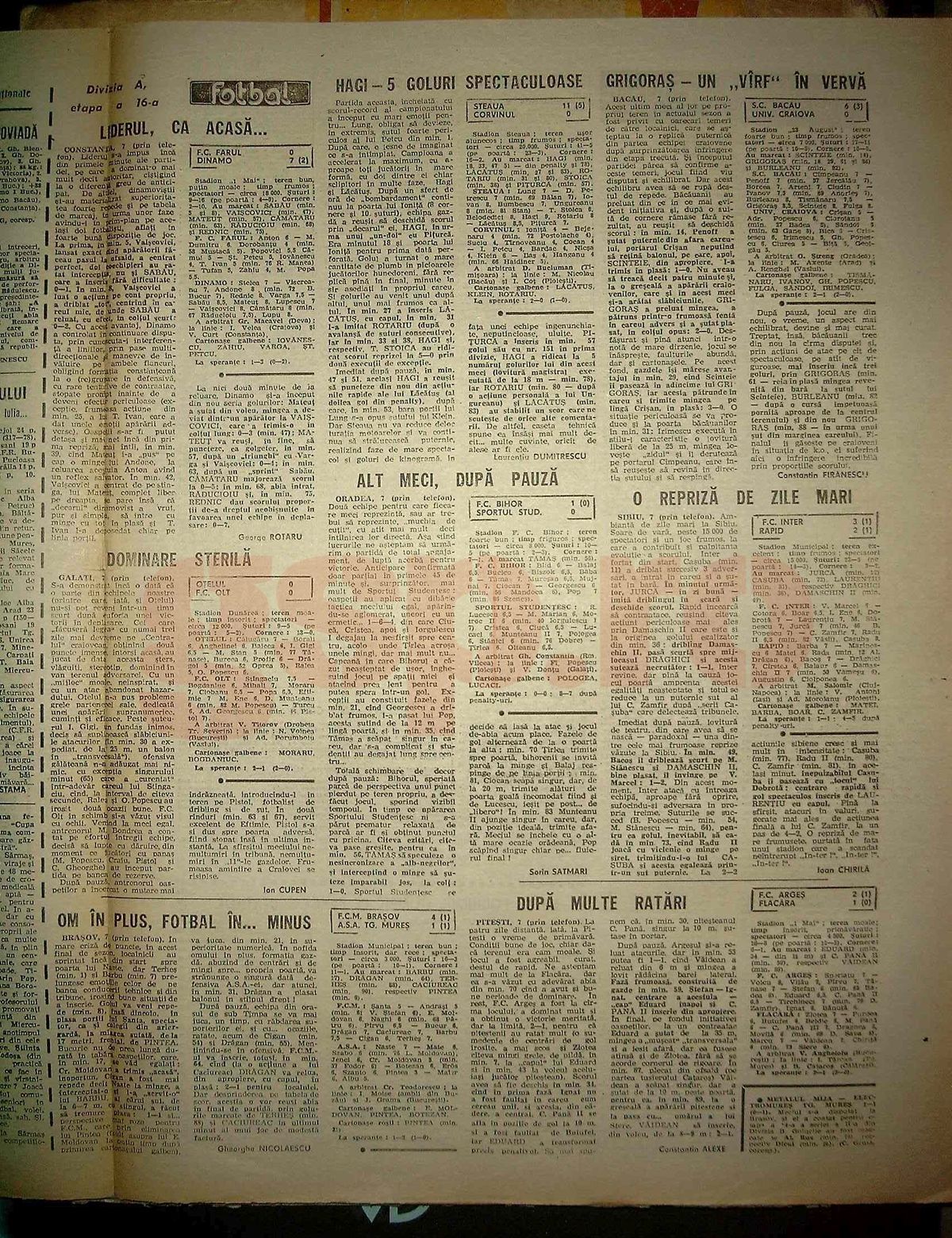 Retro GSP: Ziua în care Steaua și Dinamo și-au snopit în bătaie adversarele