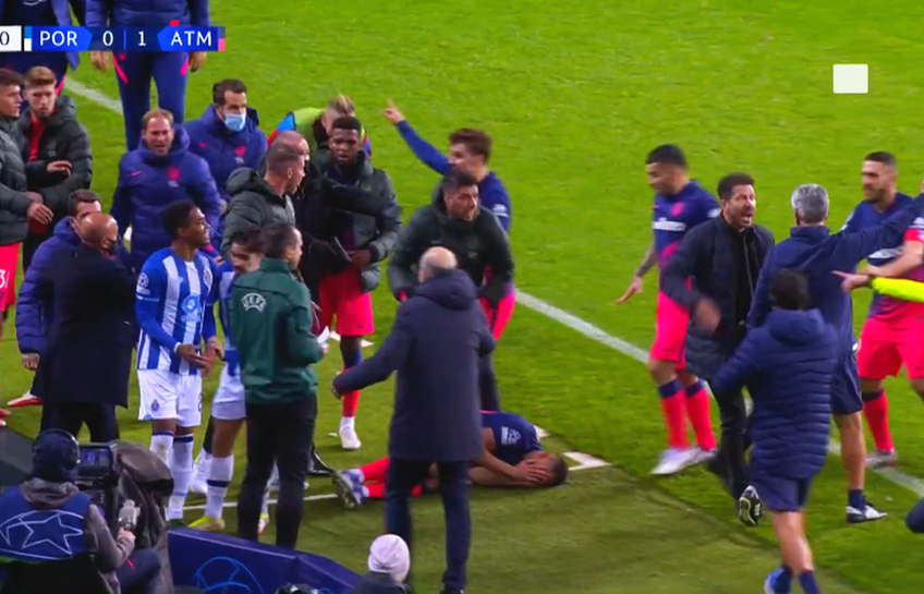 Meciul dintre FC Porto și Atletico Madrid, decisiv pentru calificarea în primăvara europeană a Ligii Campionilor, a fost marcat de mai multe incidente.