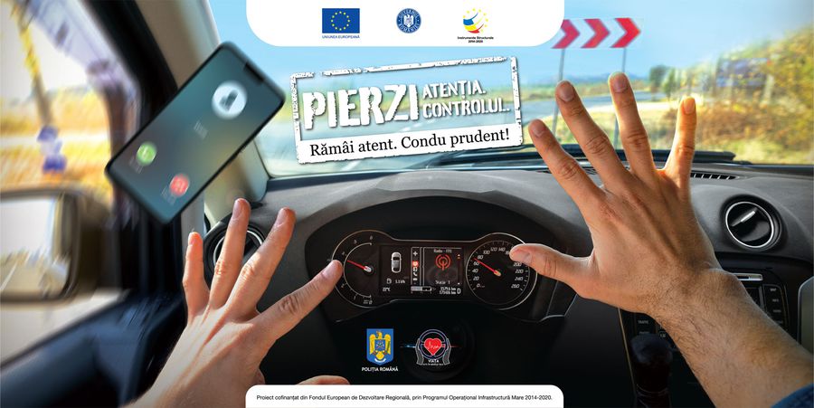 Poliția Română lansează campania de educație rutieră vizând neatenția la volan