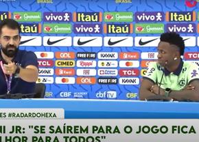 Vinicius Junior, șocat de modul în care ofițerul de presă a alungat o pisică apărută la conferința de presă a Braziliei