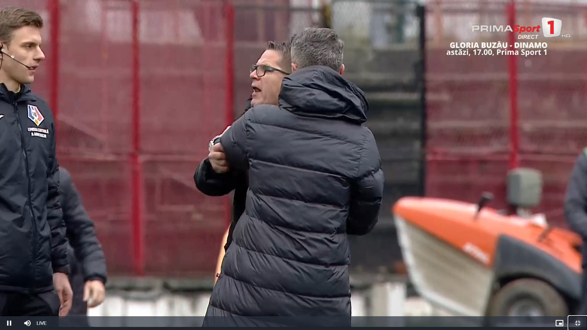 Flavius Stoican a cedat nervos la finalul meciului CSM Reșița - Voluntari
