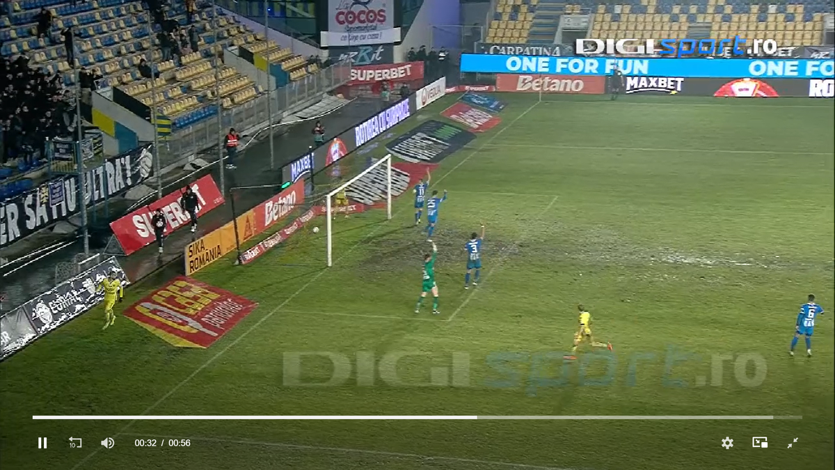 A fost sau nu ofsaid la golul lui Tudorie? Decizia a stârnit rumoare: „Sper că cei din camera VAR au avut și alte imagini”