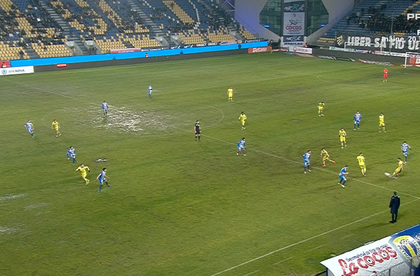 Poziția lui Tudorie / FOTO: Captură TV @Prima Sport 1