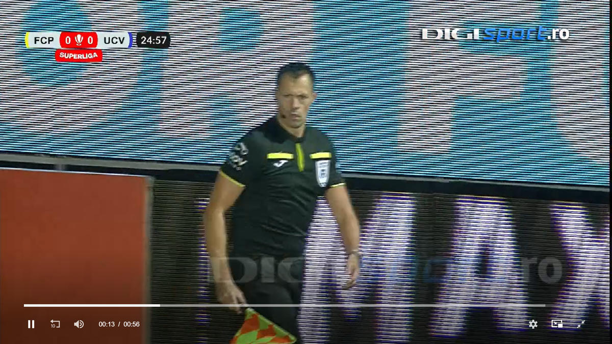 A fost sau nu ofsaid la golul lui Tudorie? Decizia a stârnit rumoare: „Sper că cei din camera VAR au avut și alte imagini”