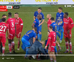 Intrarea neglijentă a lui Sivis a lăsat-o pe Dinamo cu om în minus din minutul 26 » Din camera VAR nu s-a intervenit