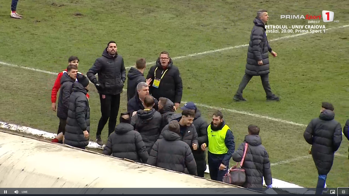 Flavius Stoican a cedat nervos la finalul meciului CSM Reșița - Voluntari