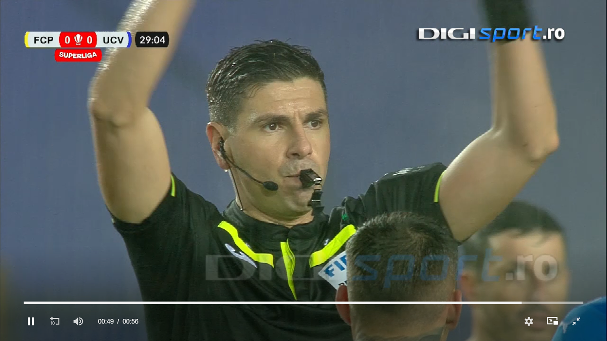 A fost sau nu ofsaid la golul lui Tudorie? Decizia a stârnit rumoare: „Sper că cei din camera VAR au avut și alte imagini”