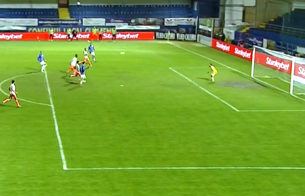 Golul etapei 19 din Superliga! Șut direct în vinclu, portarul nu a avut nicio reacție
